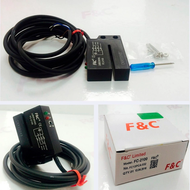 Dual Indicators Encoder Sensor OEM Labeling Detection Label 3mm Slot Photoelectric Sensor